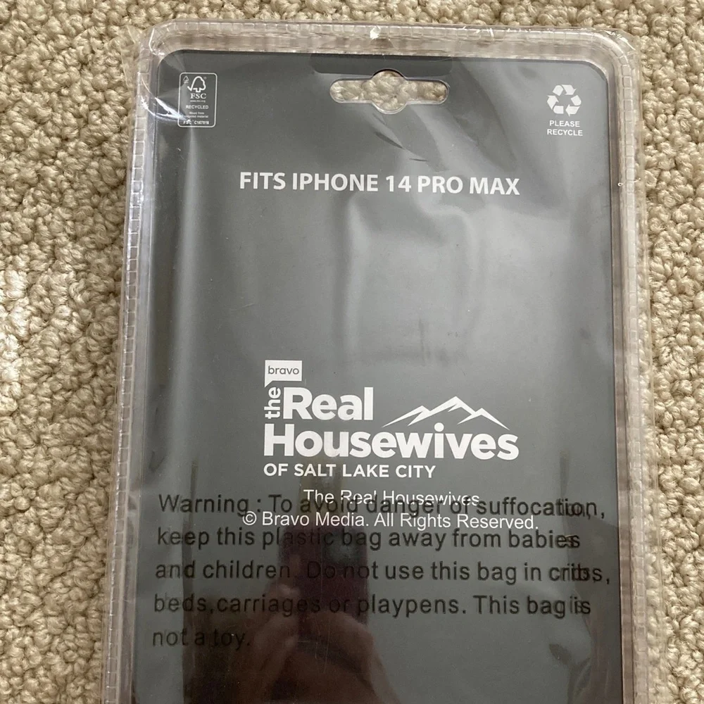 iPhone 14 Pro Max Case Real Housewives Design Purple Receipts Proof Timeline NIB